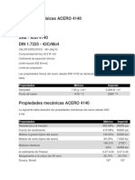 Propiedades Físicas ACERO 4140