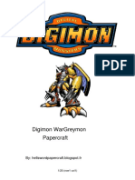 Digimon Wargreymon Papercraft: By