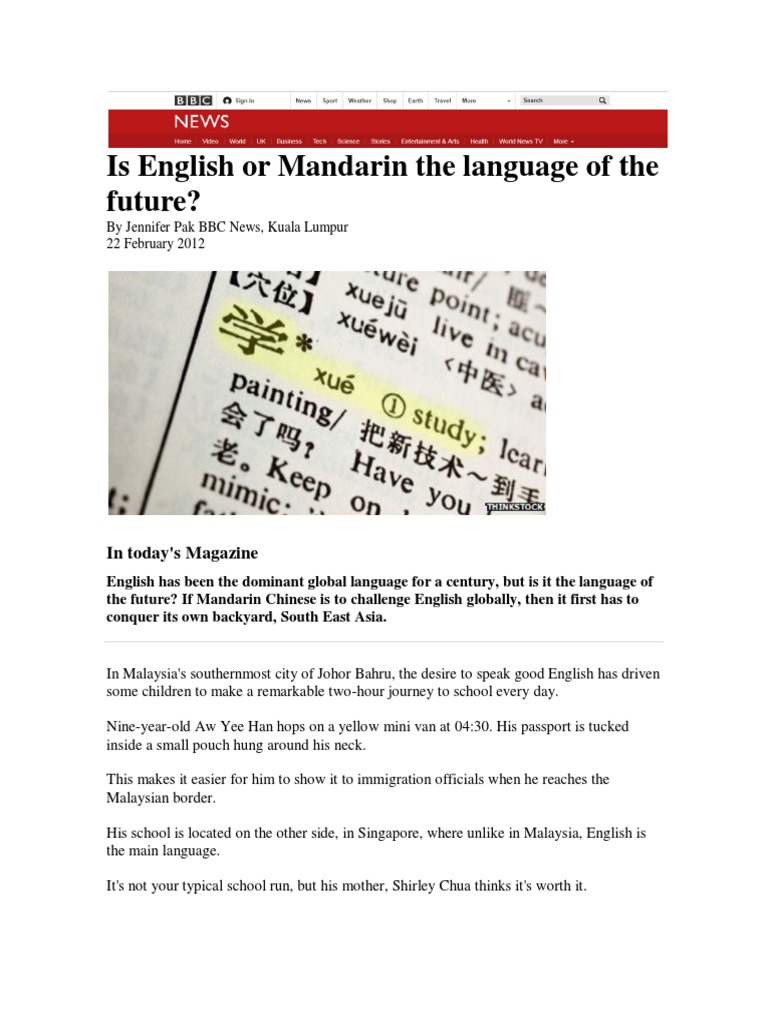 Future Of English Pdf Spanish Language Malaysia