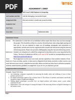 Unit 06 - Assignment Brief 1