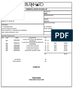 Commercial Invoice &packing List: Signed by