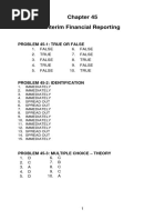 Interim Financial Reporting: Problem 45-1: True or False