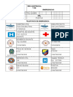 RED DE EMERGENCIAS  de menos de  del documento sobre la red asistencial y de emergencias de la Planta EMGESA Central Quimbo