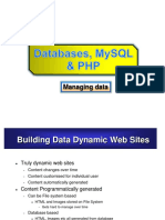 Lecture 15 - MySQL - PHP 1