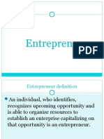 Entrepreneur Functions