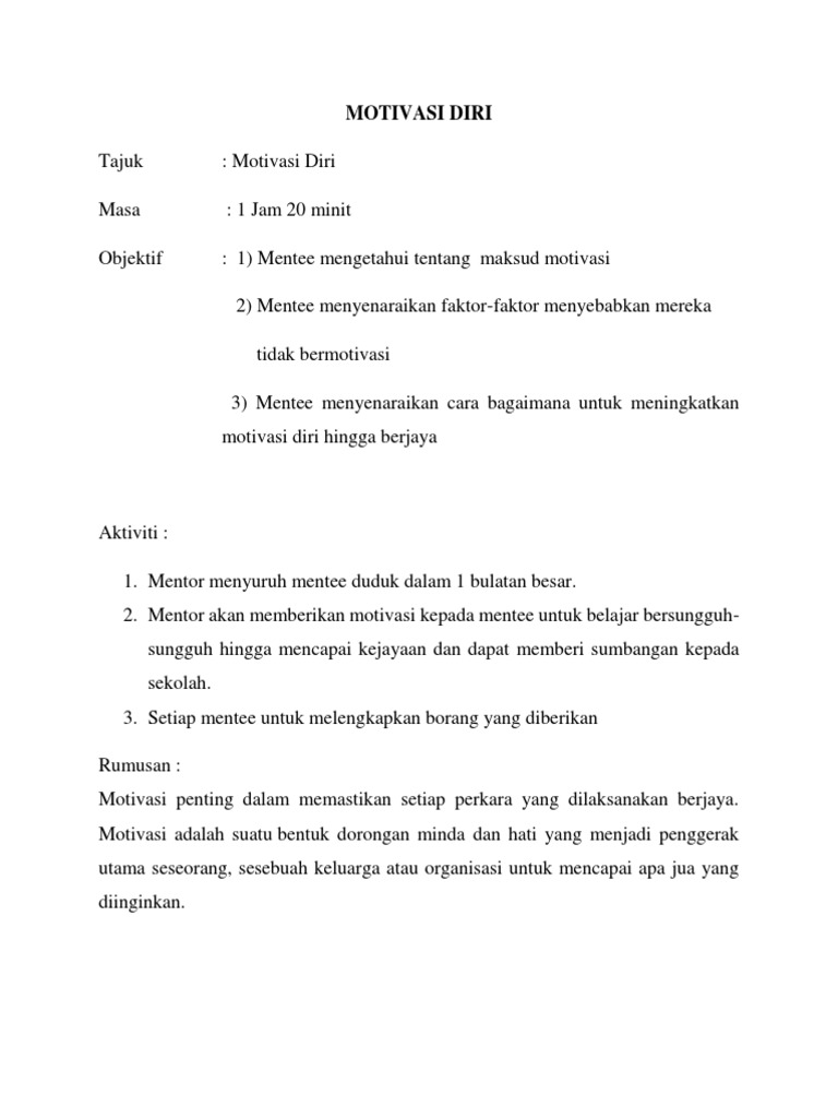 Motivasi Diri Pdf