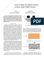 Two-Dimensional Coding For Optical Camera Communication Using CMOS Sensors