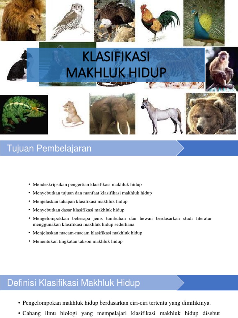 Klasifikasi Makhluk Hidup Fix Pdf
