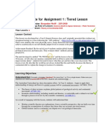 Tiered Lesson Plan Assignment Graded