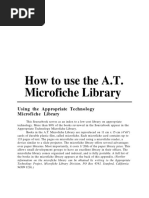 How To Use The A.T. Microfiche Library