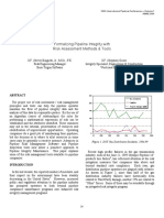 Formalizing Pipeline Integrity With Risk Assessment Methods and Tools