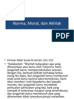 Moral, Akhlak, Dan Norma