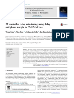 PI Controller Relay Auto-Tuning Using Delay and Phase Margin in PMSM Drives