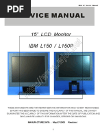 IBM L150, L150P 15" LCD Monitor PDF