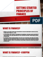 Getting Started Principles of Finance: Manajemen Keuangan I