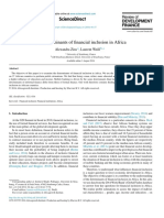 The Determinants of Financial Inclusion in Africa: Sciencedirect