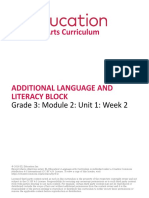 Language Arts Curriculum: Grade 3: Module 2: Unit 1: Week 2