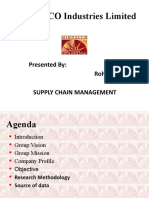 HINDALCO Industries Limited: Presented By: Rohit Singh Supply Chain Management