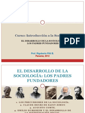 Padres Fundadores | PDF | Sociología | Emile Durkheim