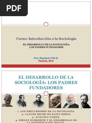 Padres Fundadores | PDF | Sociología | Emile Durkheim