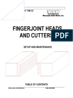 Fingerjoint Heads and Cutters: Bulletin 700 H