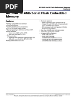 M25P40 3V 4Mb Serial Flash Embedded Memory: Features