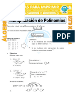 Multiplicación de Polinomios para Sexto de Primaria
