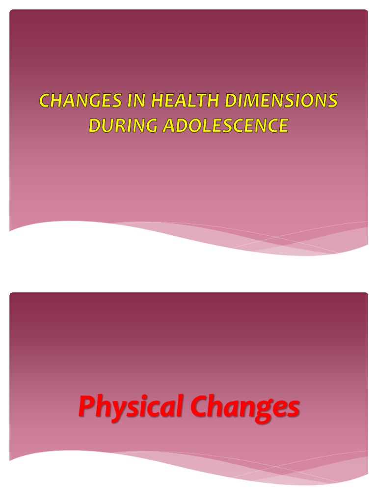 Changes During Adolescence Explained | PDF | Puberty | Adolescence