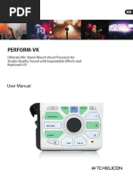 Perform-Vk: Ultimate Mic Stand-Mount Vocal Processor For Studio-Quality Sound With Expandable Effects and Keyboard I/O