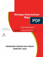 Capaian Migas Indonesia 2018