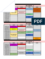 Jadwal Angkatan 2018 Sem.3