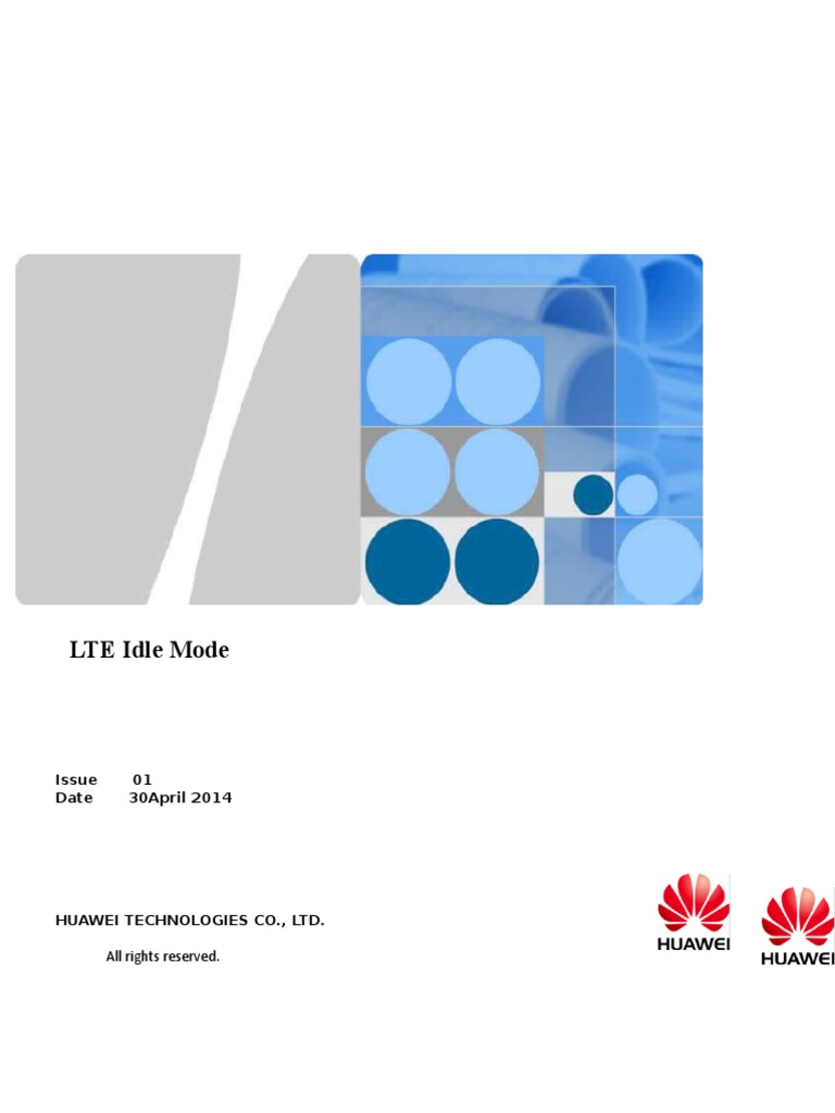 LTE Idle Mode: All Rights Reserved | PDF | Telecommunications ...