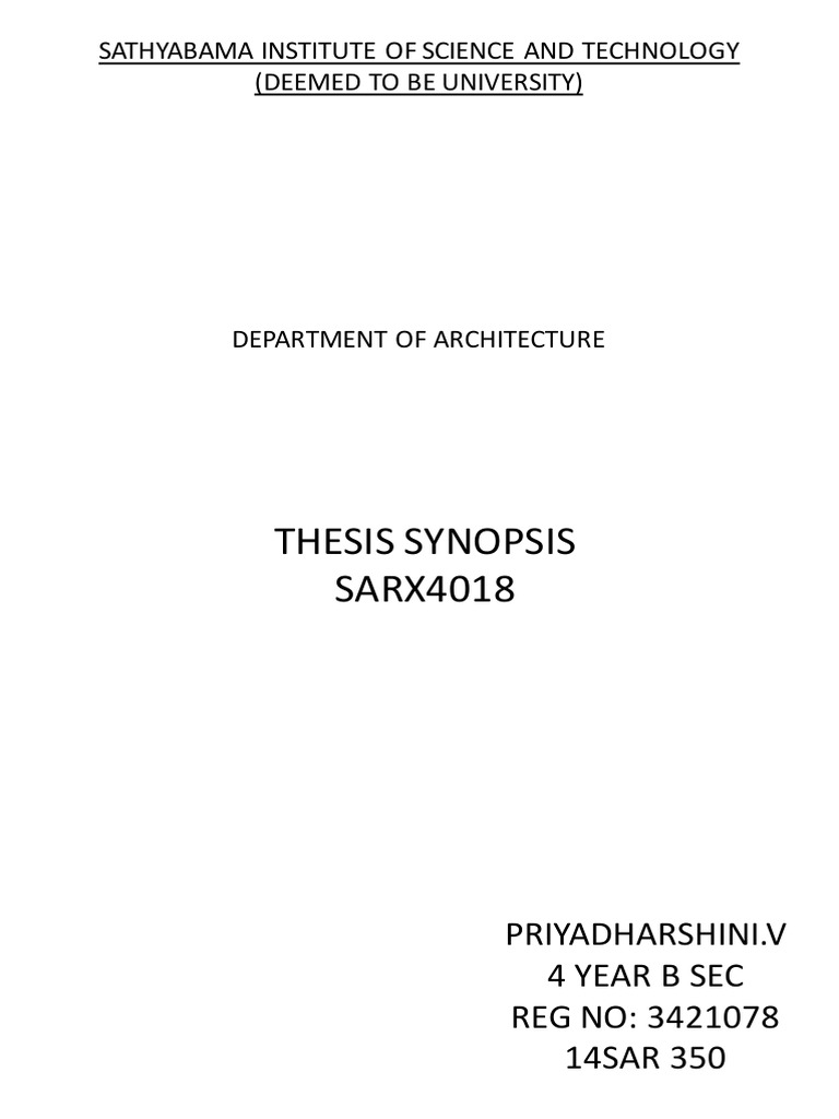 Planetarium Design Thesis Synopsis | PDF | Health Facility | Health Care
