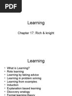 Learning: Chapter 17: Rich & Knight