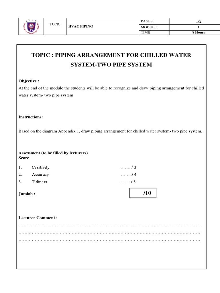 Chilled Water System Piping Guide | PDF | Science & Mathematics