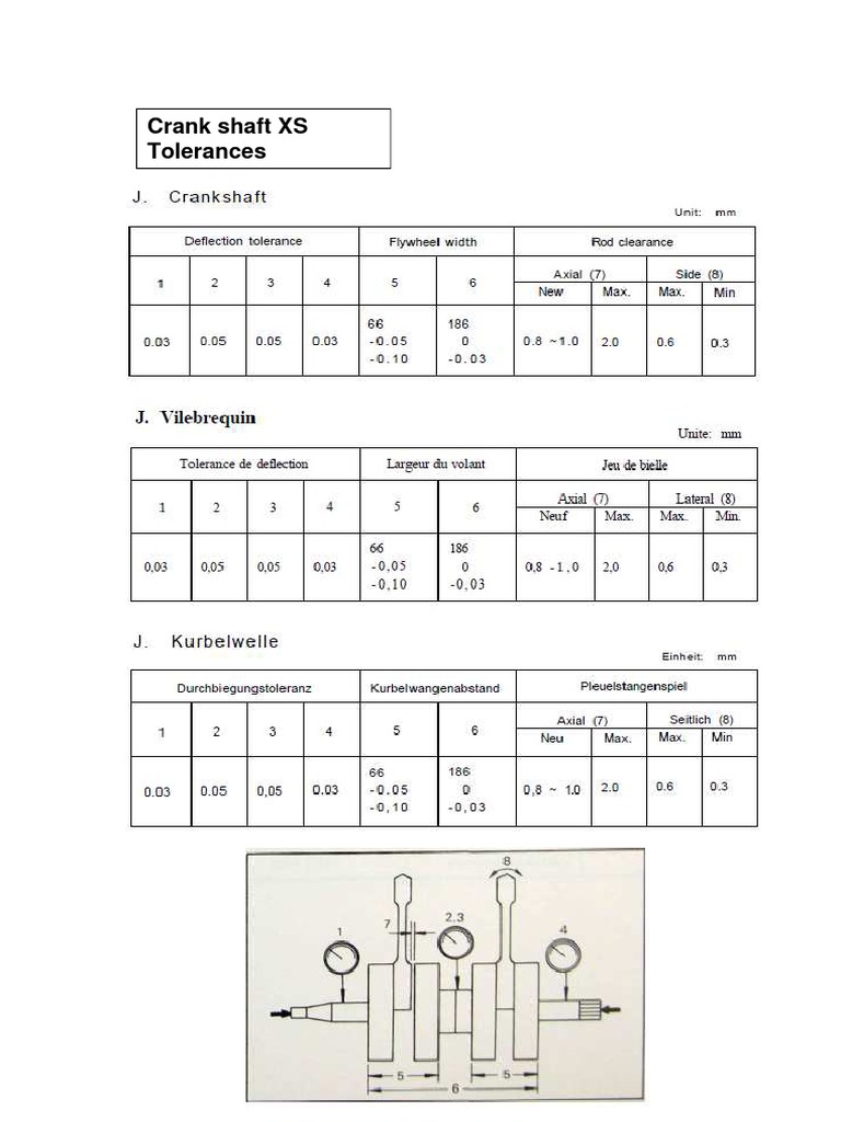 XS Crankshaft Tolerances. PDF
