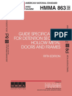 Guide Specifications For Detention Security Hollow Metal Doors and Frames