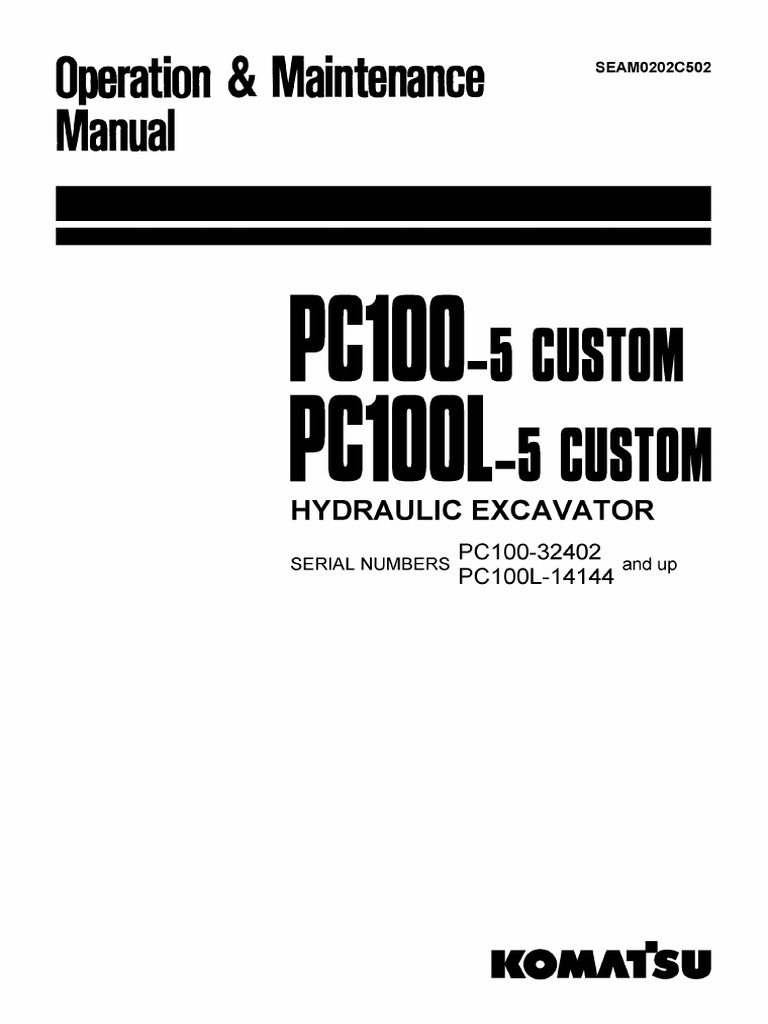 Pc100-5 Custom Op Manual | PDF