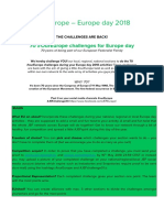 Info Pack Europe Day 2018