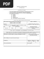 Medical Certificate for Government Employment | PDF | Physician ...