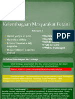 Kelembagaan Masyarakat Petani