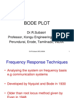 Frequency Response Techniques Bode Plot