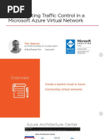 Implementing Traffic Control in A Microsoft Azure Virtual Network Slides