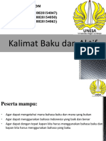 Kalimat Baku Dan Aktif