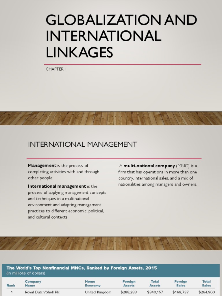 Globalization and International Linkages PDF | PDF | Free Trade ...
