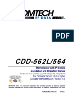 Comtech EF Data Vipersat CDD-564L Product Specification