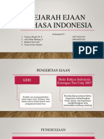 Sejarah Ejaan Bahasa Indonesia