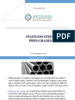 Stainless Steel Pipes Grades