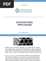 Stainless Steel Pipes Grades