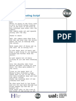 Short Film Shooting Script: Description of Visuals